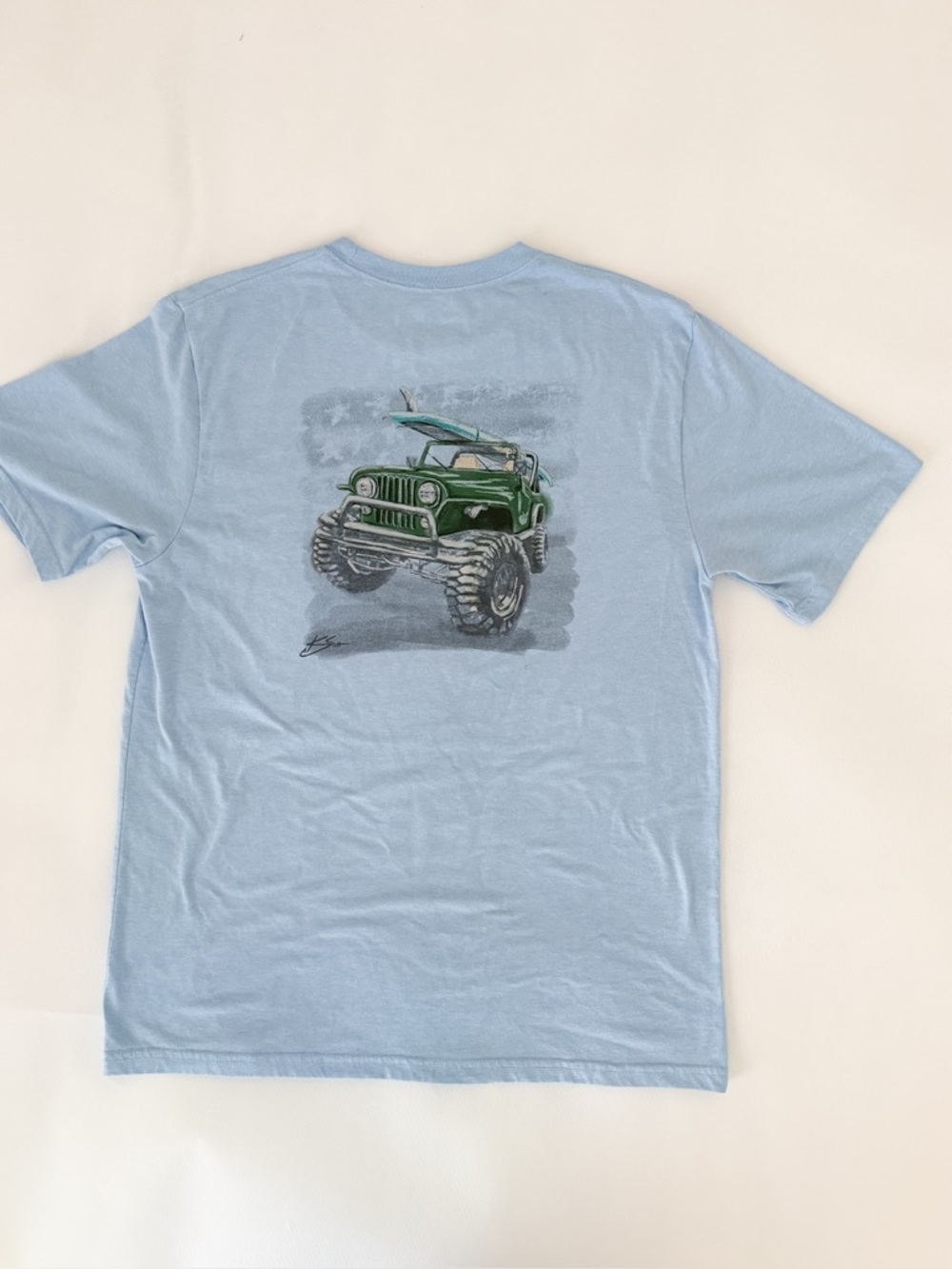 Huk Light Blue Short Sleeve Tee